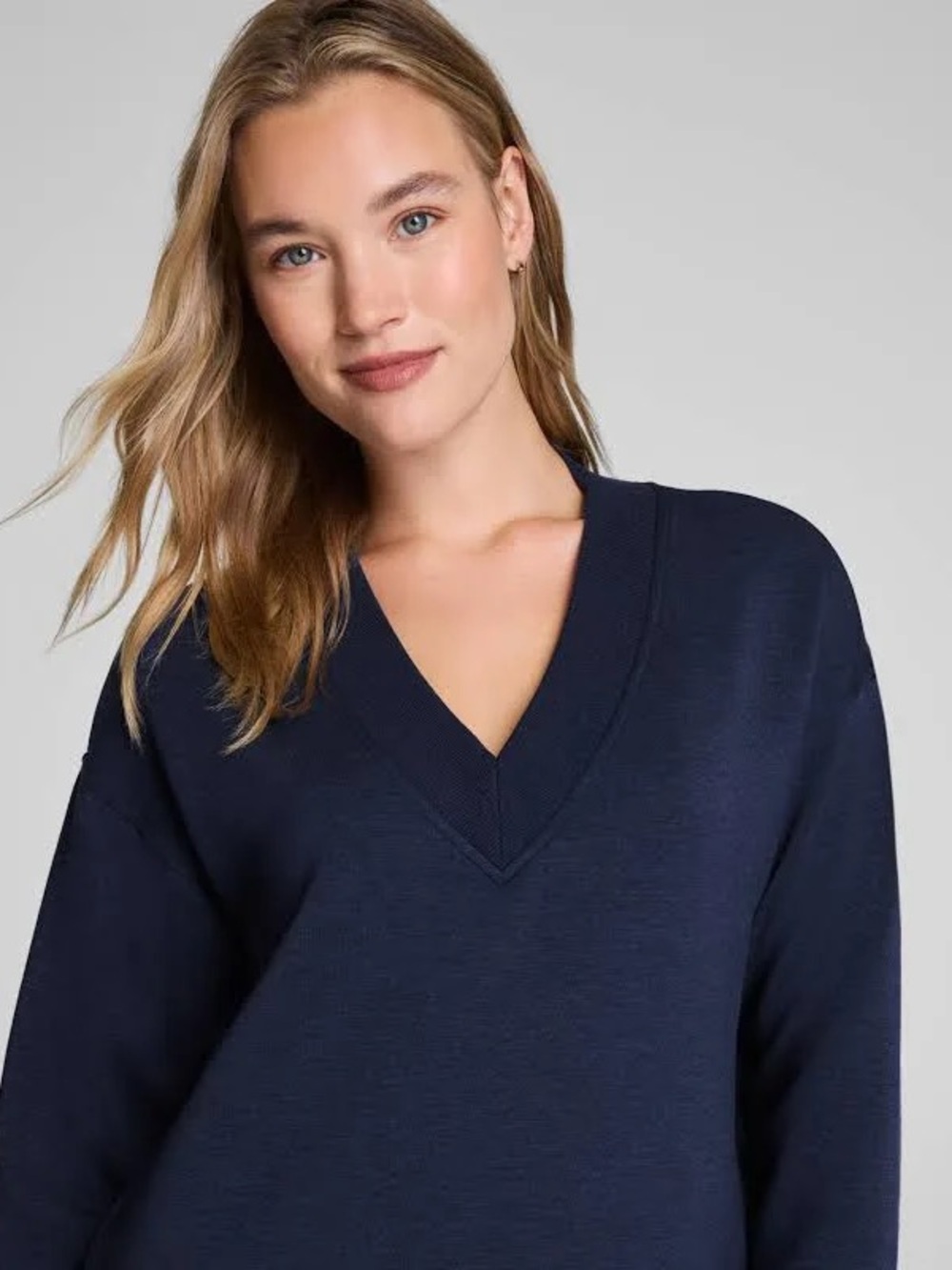 SPANX AirEssentials Brushed V-Neck Tunic Swearshirt